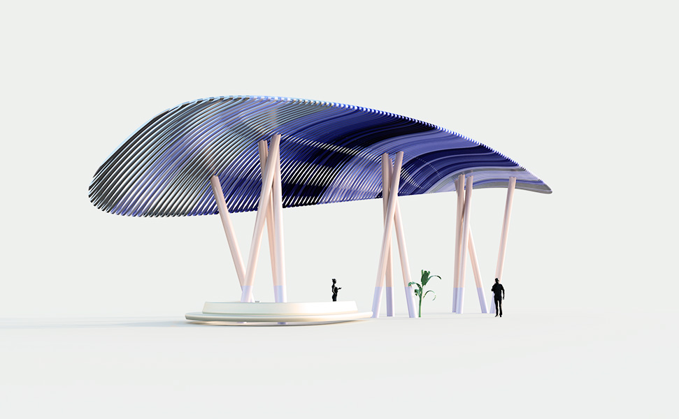 Bocapan bus station sunshade 